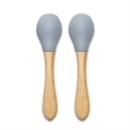 Cucchiaini in Silicone con Bambù - 2pz GREY
